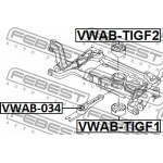 Febest Έδραση , Σώμα Άξονα - VWAB-TIGF2