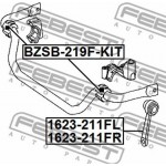 Febest Έδραση, Σταθεροποιητής - BZSB-219F-KIT