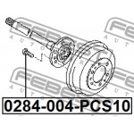 Febest Μπουλόνι Τροχού - 0284-004-PCS10