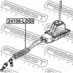 Febest Ντίζα, Μηχανικό Κιβώτιο Ταχυτήτων - 24106-LOGI