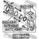 Febest Οδηγός στήριξης, Δαγκάνα φρέν. - 0474-KB4F