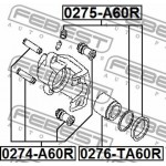 Febest Πιστόνι, Δαγκάνα Φρένων - 0276-TA60R