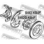 Febest Πλήμνη Τροχού - 0482G-KB4F