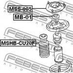 Febest Προστατευτικό κάλυμμα/φισούνα, Αμορτισέρ - MSHB-CU20F