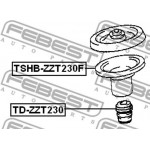 Febest Προστατευτικό κάλυμμα/φισούνα, Αμορτισέρ - TSHB-ZZT230F