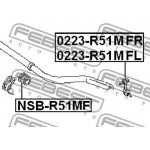 Febest Ράβδος/στήριγμα, Ράβδος Στρέψης - 0223-R51MFL