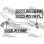 Febest Ράβδος/στήριγμα, Ράβδος Στρέψης - 0223-R51MFR