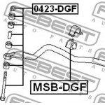 Febest Ράβδος/στήριγμα, Ράβδος Στρέψης - 0423-DGF