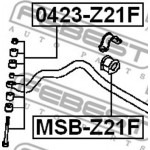 Febest Ράβδος/στήριγμα, Ράβδος Στρέψης - 0423-Z21F