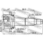 Febest Σετ άρθρωσης, Άξονας μετάδ. κίν. - 0310-HRV4WDA50