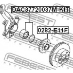 Febest Σετ Ρουλεμάν Τροχών - DAC37720037M-KIT