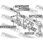 Febest Σετ Στηρίγματα Δαγκάνων Φρένων - 0477C-CWF