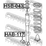 Febest Σωλήνας προσαρμογής, Αμορτισέρ - HSB-043