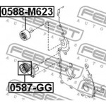 Febest Τεντωτήρας, Ιμάντας poly-V - 0587-GG