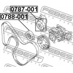 Febest Τεντωτήρας, Ιμάντας poly-V - 0787-001