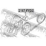 Febest Τεντωτήρας, Ιμάντας poly-V - 2187-FYD2