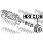 Febest Τροχαλία ιμάντα, Στροφαλοφόρος Άξονας - HDS-D15B