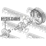 Febest Τροχαλία ιμάντα, Στροφαλοφόρος Άξονας - HYDS-D4BH