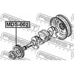 Febest Τροχαλία ιμάντα, Στροφαλοφόρος Άξονας - MDS-002