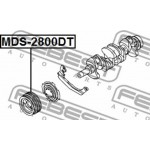 Febest Τροχαλία ιμάντα, Στροφαλοφόρος Άξονας - MDS-2800DT