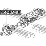 Febest Τροχαλία ιμάντα, Στροφαλοφόρος Άξονας - NDS-KA24E