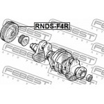 Febest Τροχαλία ιμάντα, Στροφαλοφόρος Άξονας - RNDS-F4R