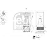 Febi Bilstein Άρθρωση Υποστήριξης - 176477