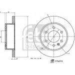 Febi Bilstein Δισκόπλακα - 175474 Febi Bilstein Δισκόπλακα - 175474