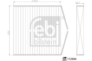 Febi Bilstein Φίλτρο, Αέρας Εσωτερικού Χώρου - 172904