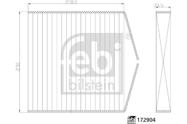 Febi Bilstein Φίλτρο, Αέρας Εσωτερικού Χώρου - 172904