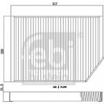 Febi Bilstein Φίλτρο, Αέρας Εσωτερικού Χώρου - 174437 Febi Bilstein Φίλτρο, Αέρας Εσωτερικού Χώρου - 174437