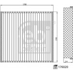 Febi Bilstein Φίλτρο, Αέρας Εσωτερικού Χώρου - 176020