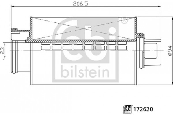 Febi Bilstein Φίλτρο, Αναπνοή Του Στροφαλοθάλαμου - 172620