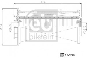 Febi Bilstein Φίλτρο Καυσίμου - 172694