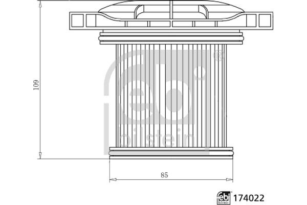 Febi Bilstein Φίλτρο λαδιού, Retarder - 174022