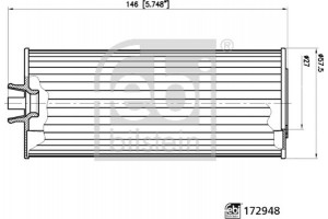 Febi Bilstein Φίλτρο Λαδιού - 172948