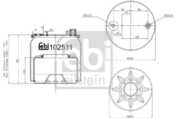 Febi Bilstein Φούσκα, Πνευματική Ανάρτηση - 102511