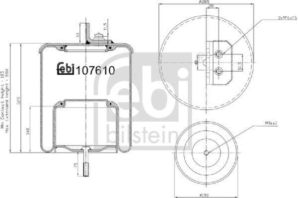 Febi Bilstein Φούσκα, Πνευματική Ανάρτηση - 107610