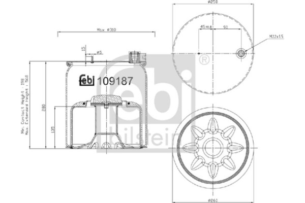 Febi Bilstein Φούσκα, Πνευματική Ανάρτηση - 109187