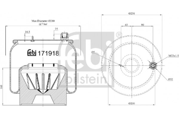 Febi Bilstein Φούσκα, Πνευματική Ανάρτηση - 171918 Febi Bilstein Φούσκα, Πνευματική Ανάρτηση - 171918