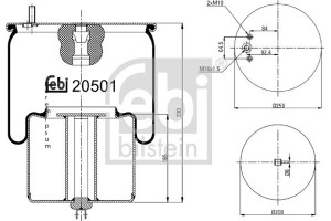 Febi Bilstein Φούσκα, Πνευματική Ανάρτηση - 20501