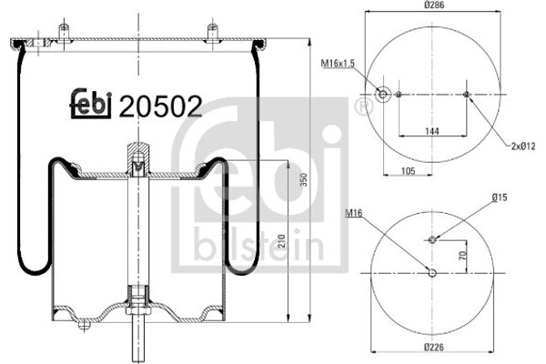 Febi Bilstein Φούσκα, Πνευματική Ανάρτηση - 20502