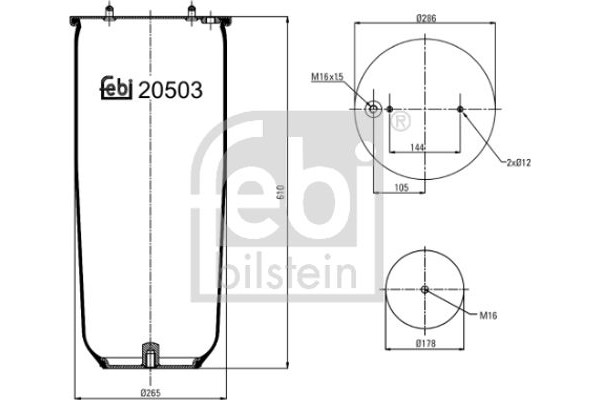 Febi Bilstein Φούσκα, Πνευματική Ανάρτηση - 20503