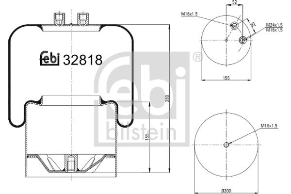 Febi Bilstein Φούσκα, Πνευματική Ανάρτηση - 32818