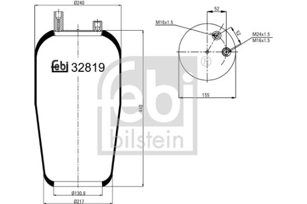 Febi Bilstein Φούσκα, Πνευματική Ανάρτηση - 32819