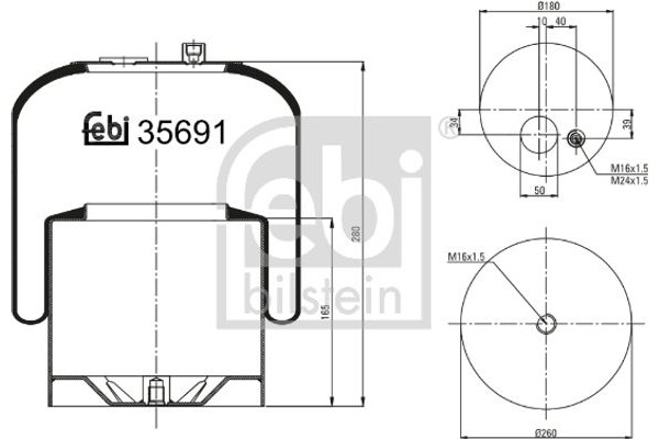 Febi Bilstein Φούσκα, Πνευματική Ανάρτηση - 35691