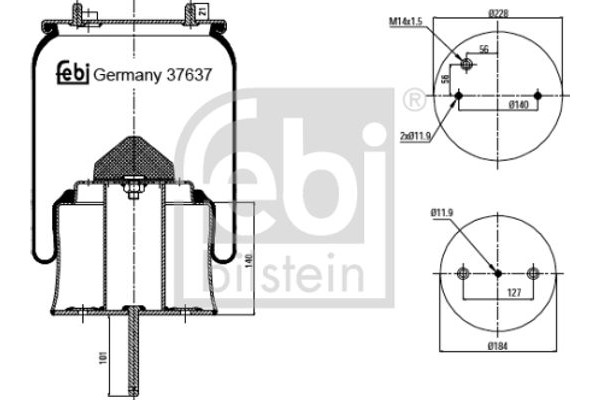 Febi Bilstein Φούσκα, Πνευματική Ανάρτηση - 37637