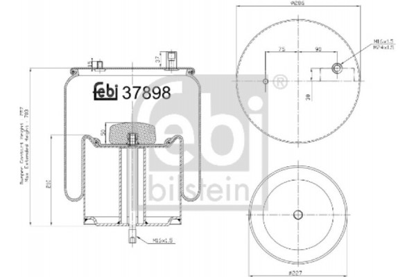 Febi Bilstein Φούσκα, Πνευματική Ανάρτηση - 37898 Febi Bilstein Φούσκα, Πνευματική Ανάρτηση - 37898