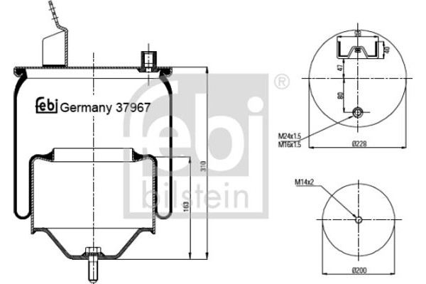 Febi Bilstein Φούσκα, Πνευματική Ανάρτηση - 37967