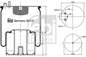 Febi Bilstein Φούσκα, Πνευματική Ανάρτηση - 38419